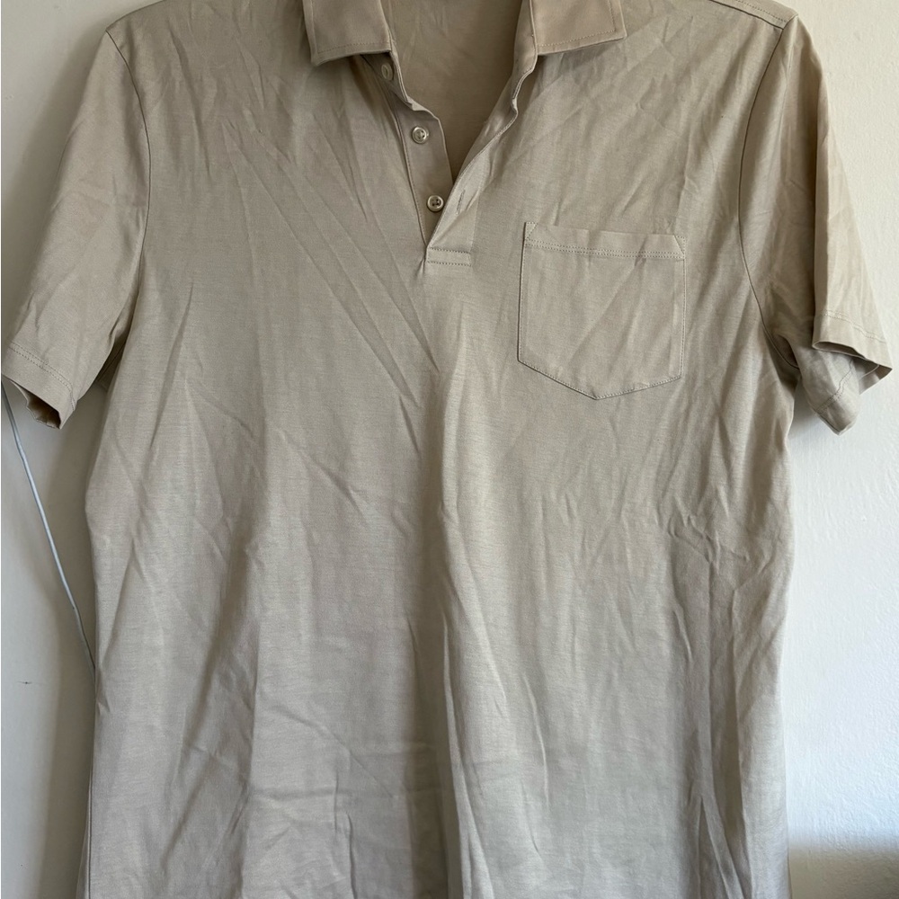 Reiss Beige Polo Shirt